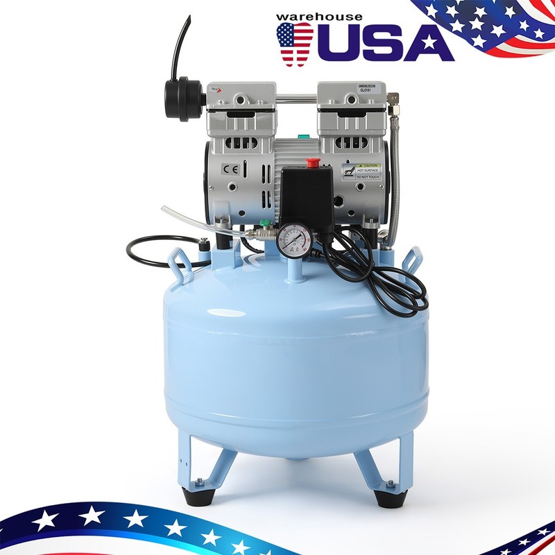 800W Portable 40L Dental Oilless Air Compressor GA02 for Dental Unit Chiar gallery