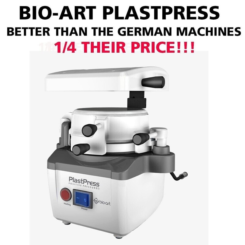 BIOART PlastPress Dental Vaccum Forming Machine Possitive Pressure Made Brazil