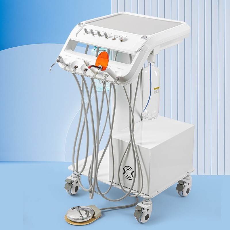 Portable Dental Chair Folding Silla Turbine Unit LED Light Spittoon Adjustable gallery