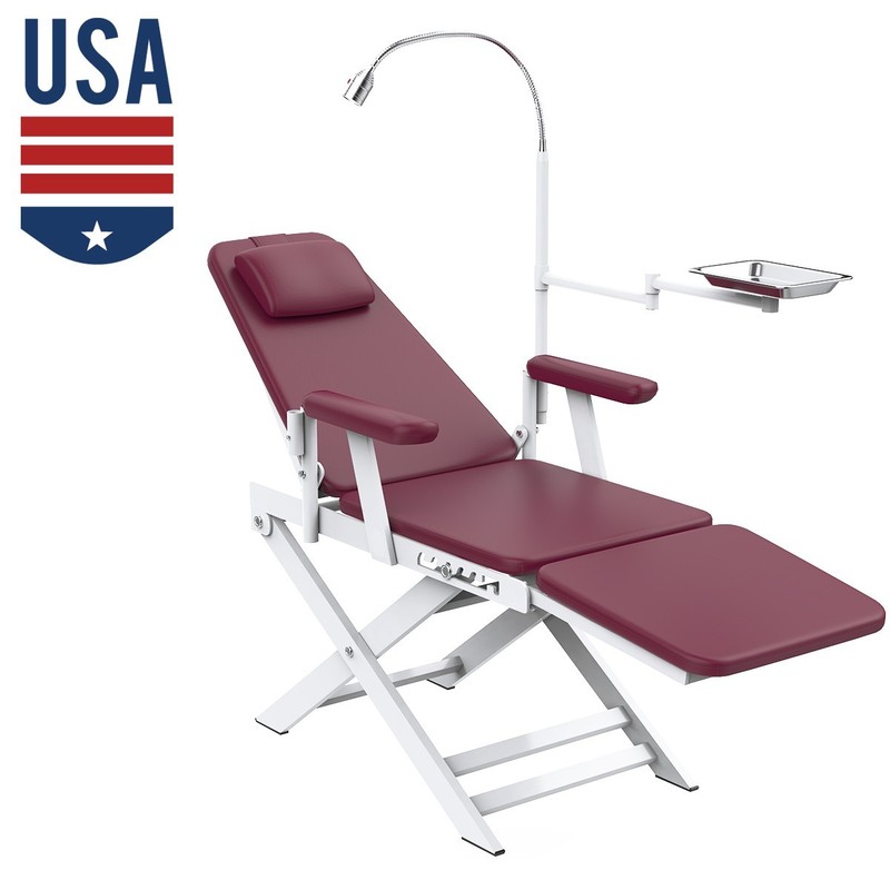 Unidad dental portátil succión del compresor aire/silla plegable/unidad turbina