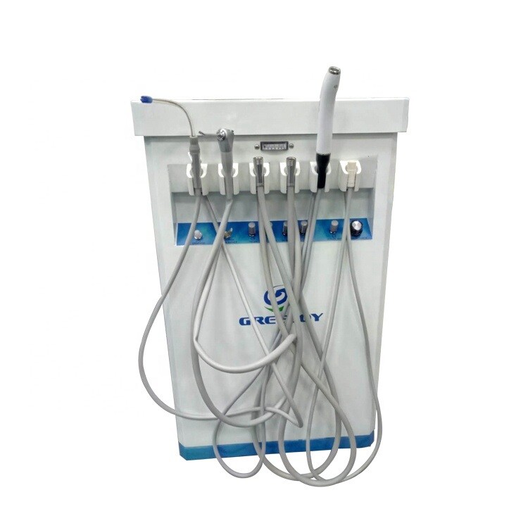 Dental Portable Treatment Unit Air Compressor GU-P209+Scaler LED Curing Light 2H gallery