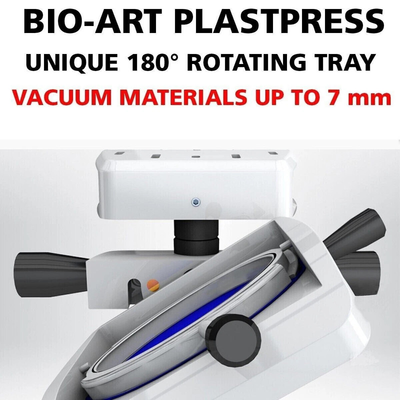 BIOART Dental Lab Plates Pressure Vacuum Forming PlastPress Machine 1400W Motor gallery