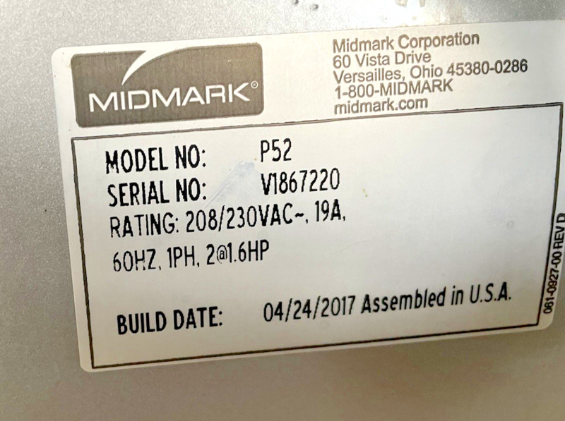 Midmark Power Air P52 Oil-Less Dental Air Compressor 3.2 HP 5-7 Users--208/230v gallery