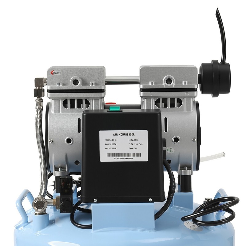 Dental Oil-Free Air Compressor 23L Tank Medical Grade Auto Start/Stop gallery