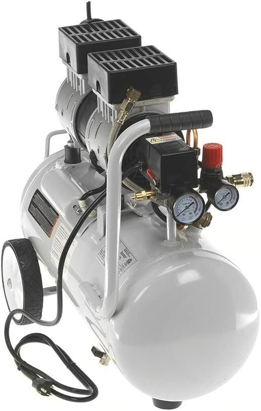 6 Gallon 1.5 HP Lab & Dental Air Compressor, Oil-Free, Fill In 80s, 25s Recovery gallery