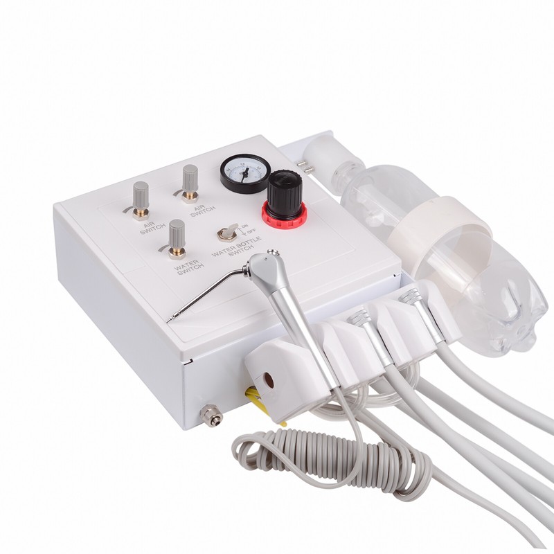 Portable Dental Turbine Unit with 3 Way Syringe Wall-mounted Type Weak Suction gallery