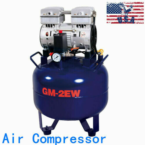 110V 850W Portable Dental Medical Air Compressor Oil Free Tank Noiseless New gallery