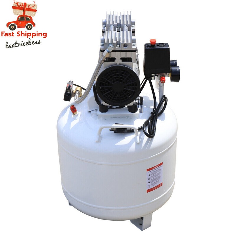 40L Dental Medical Air Compressor Silent Air Compressor Oilless 115PSI 0.75KW gallery