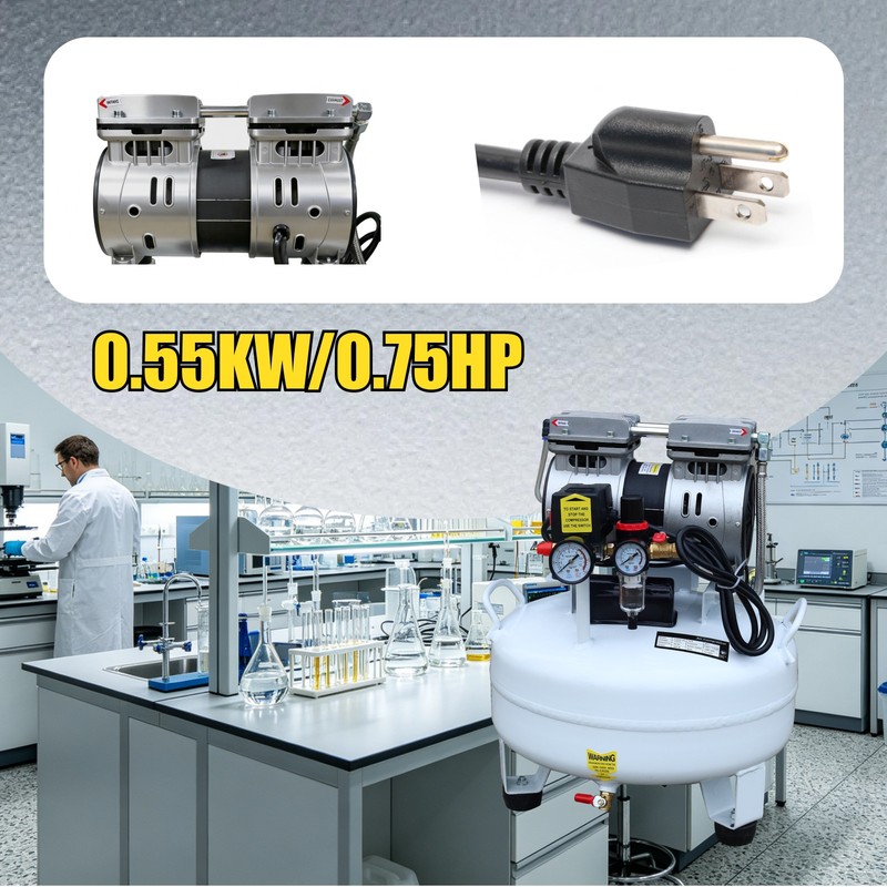 30L Dental Oil-Free Air Compressor Silent Medical Pump Low Noise for Chairs gallery
