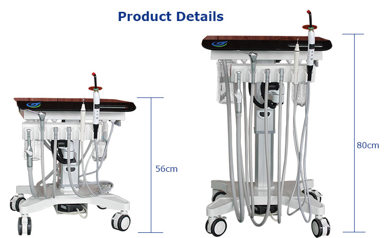 Mobile Dental Delivery Cart Unit GU-P302S with Silent Oil Free Air Compressor 4H gallery