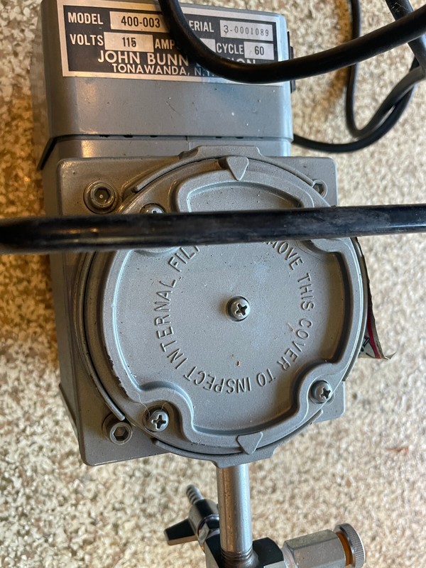 John Bunn Model 400-003 Suction Aspirator Compressor Vacuum Unit gallery