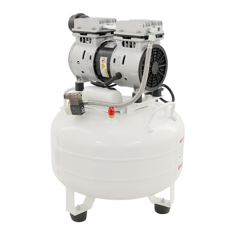30L 3/4HP Portable Oil-Free Dental Air Compressor with Muffler 116 PSI 110L/min gallery
