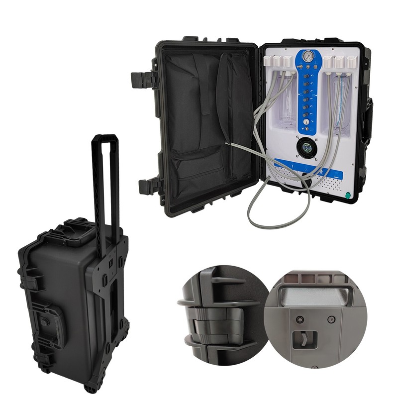 Updated GU-P206S Dental Portable Unit Air Compressor+LED Curing Light+Scaler 4H gallery