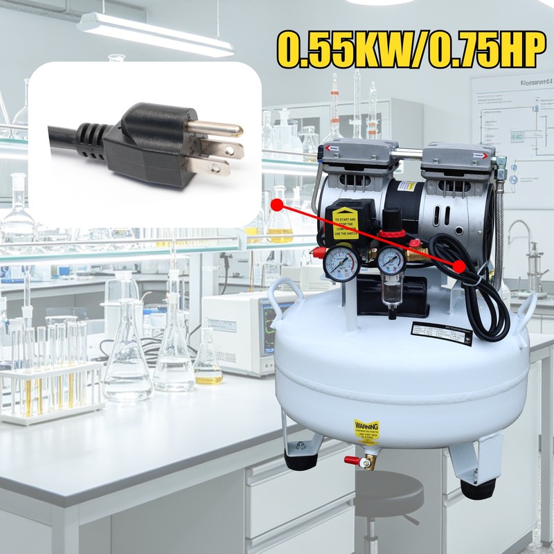 30L Portable Dental Air Compressor Oil Free Silent Air Pump 115 PSI for Chair gallery