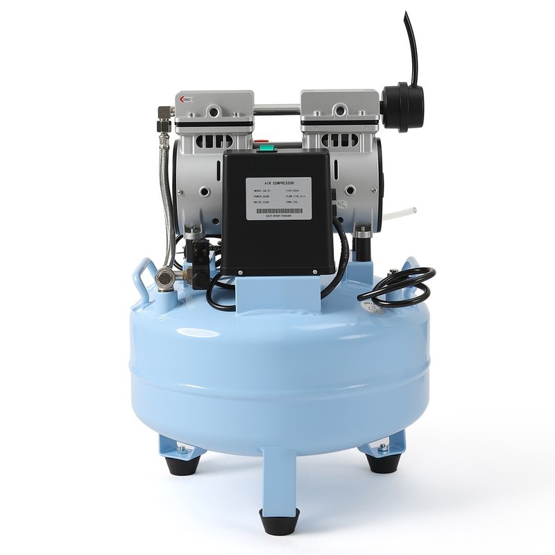 600W Portable 24L Dental Oilless Air Compressor GA01 110V for One Dental Unit gallery