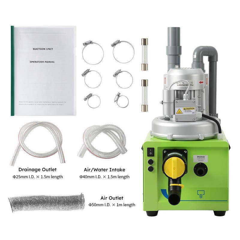 Dental Electric Suction Machine Mobile Vacuum System Strong Suction/Semi-Dry gallery