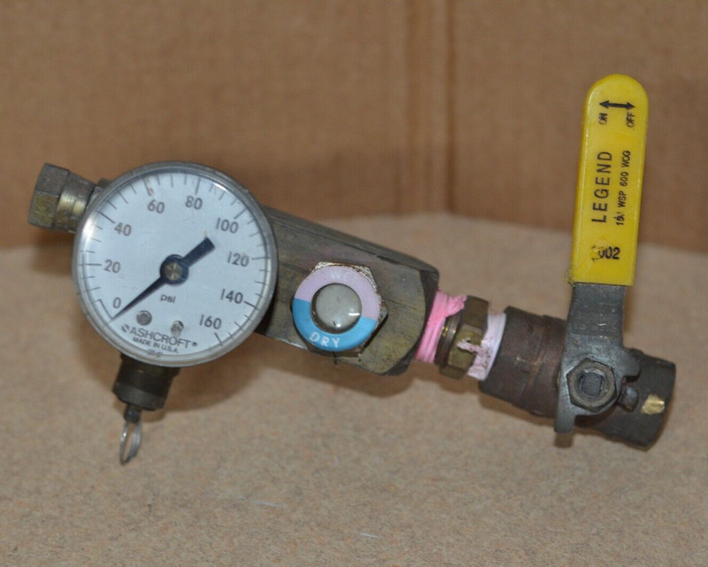 Airstar 5 Dental Compressor Manifold, Valve (Shut off, Drain, Relief) Gauge