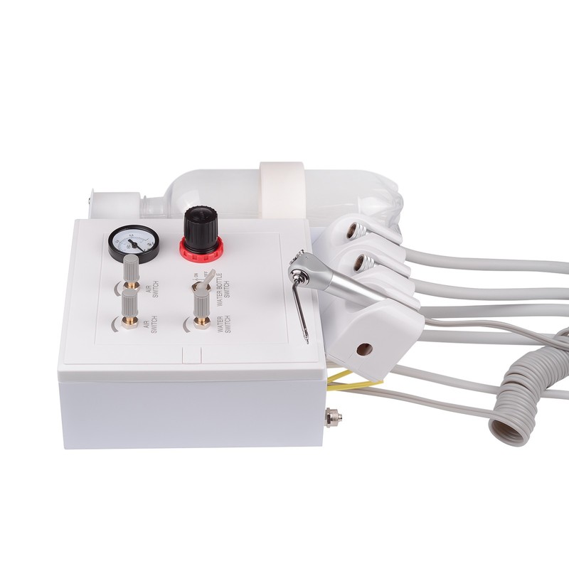 Wall-Mouted Portable Dental Turbine Unit Triplex Work Syringe Air Compressor 4H gallery