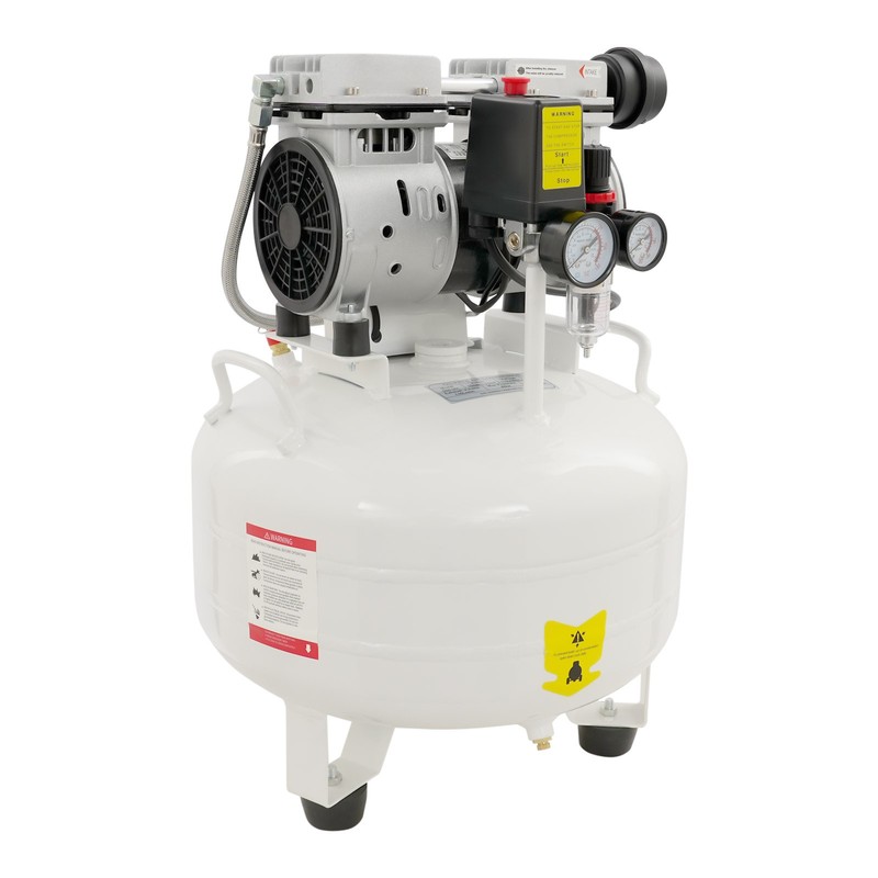 30L 3/4HP Oil-Free Dental Air Compressor with Muffler Portable 116 PSI 110L/min gallery