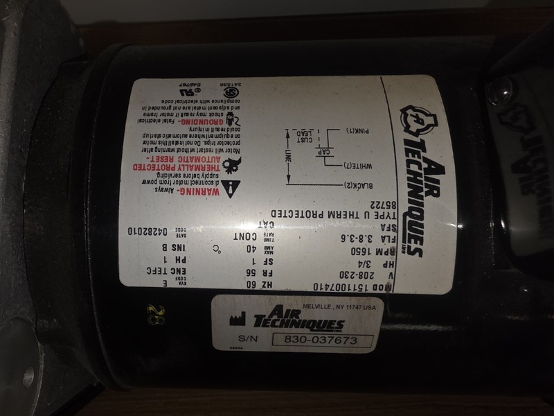 Air Techniques AirStar Dental Compressor Pump & Motor Assembly AS10 AS30 Tested gallery
