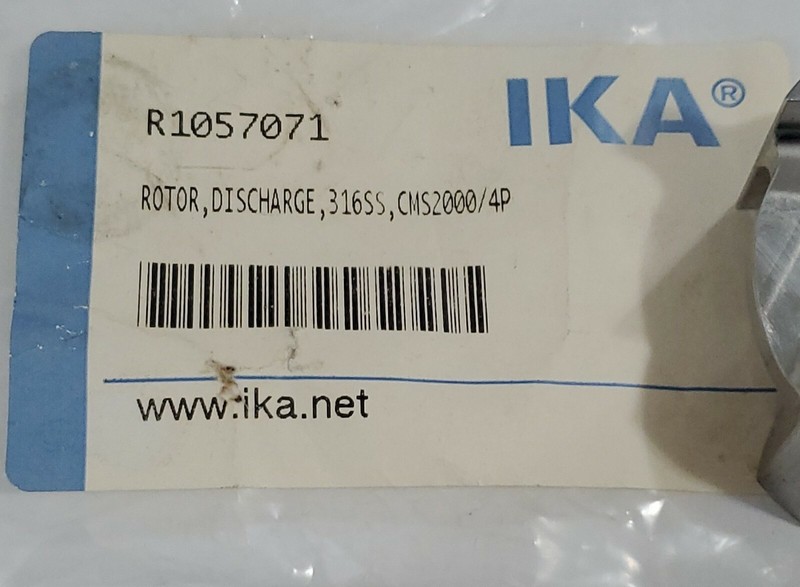 *PREOWNED* IKA R1057071 Rotor Discharge 316SS CMS2000/4P + Warranty! gallery