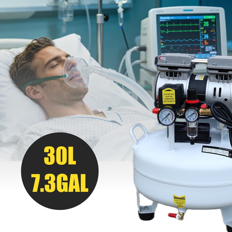 30L Portable Dental Air Compressor Oil Free Silent Air Pump 115 PSI for Chair gallery
