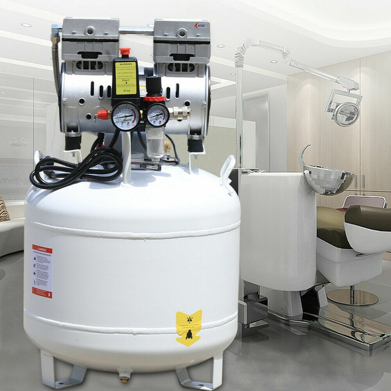 750W 40L Oil-Free Dental Air Compressor with 115 PSI Quiet Operation gallery