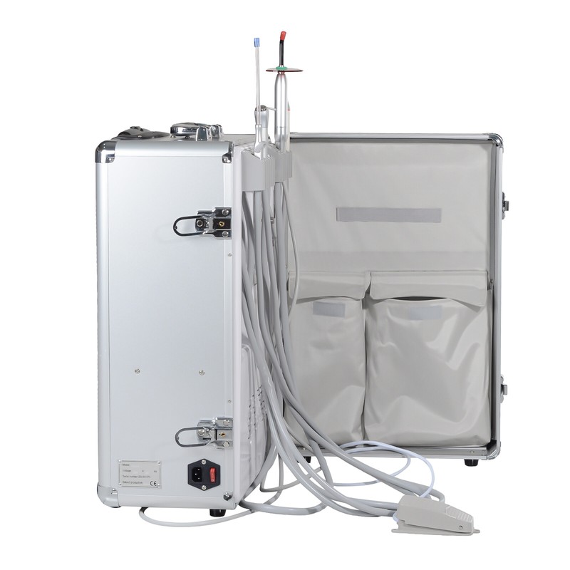 Portable Dental Unit Oil-free Air Compressor G13-B+LED Curing Light+A Scaler 2H gallery