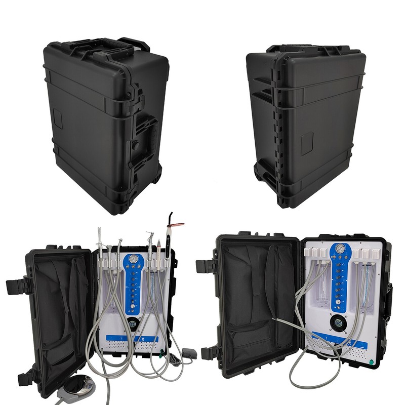 Updated GU-P206S Dental Portable Unit Air Compressor+LED Curing Light+Scaler 4H gallery