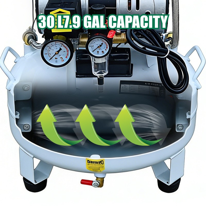 30L Portable Dental Air Compressor Oil Free Silent Air Pump 110V NEW gallery