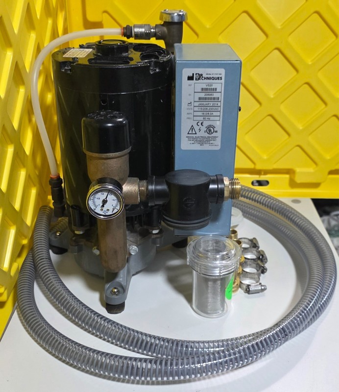 Air Techniques VacStar 20 Dental Vacuum System S/n 208983 with install kit gallery