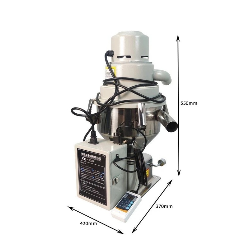 220V Auto Vacuum Suction Feeding Machine XC-300G Materials Feeder Loader 7.5L gallery