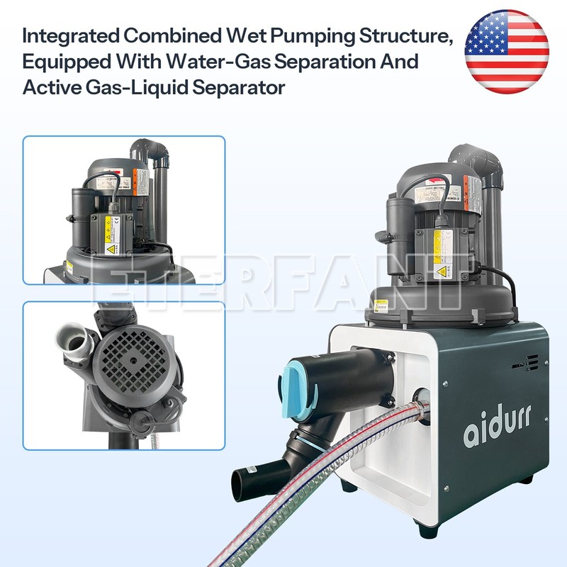 Portable Dental Suction Machine Vacuum System/50L Silent Oil-Free Air Compressor gallery
