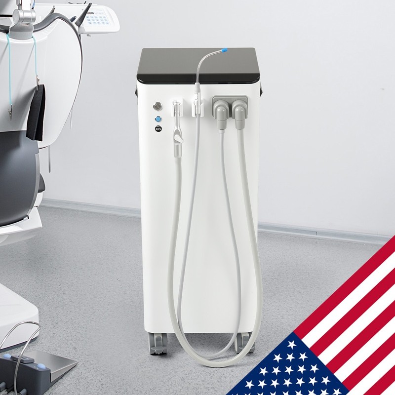 Portable Dental Suction Unit Vacuum Pump / Portable Silent Air Compressor 40L gallery