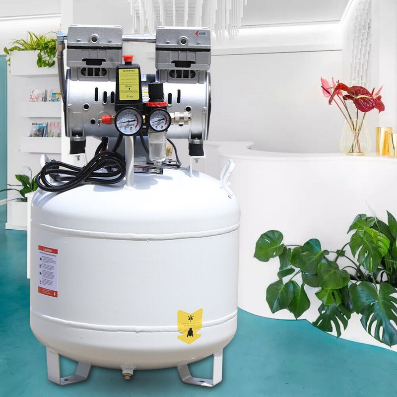 40L Portable Dental Air Compressor Oil Free Silent Air Pump 115 PSI gallery