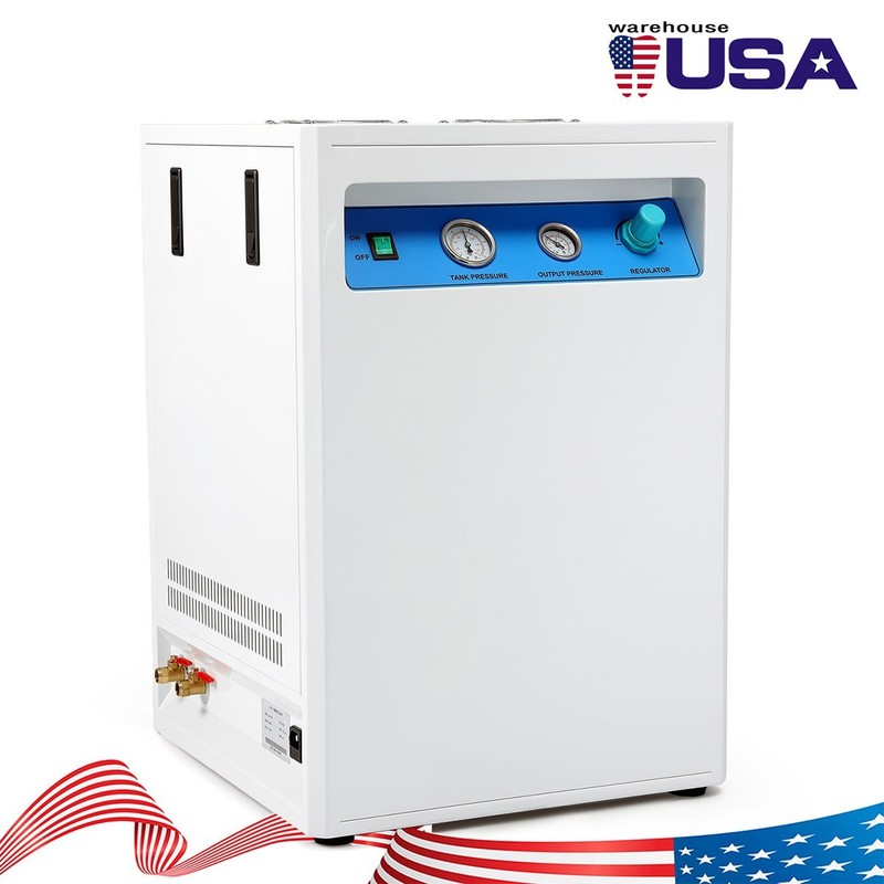 40L Portable Dental Chair Air Compressor Oil-Free Silent Cabinet Pump 800W gallery