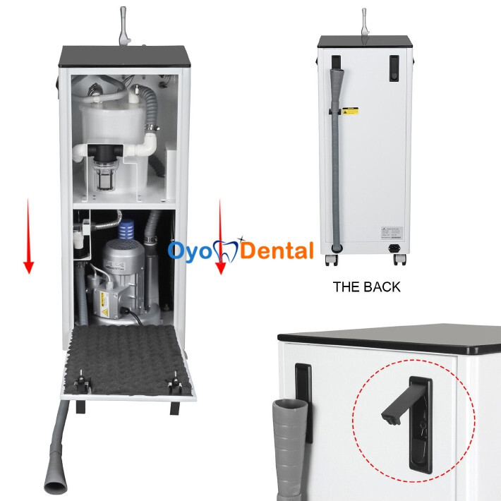 Greeloy GSM400 Dental Mobile Vacuum Pump Suction Unit System w/ Saliva Ejector gallery