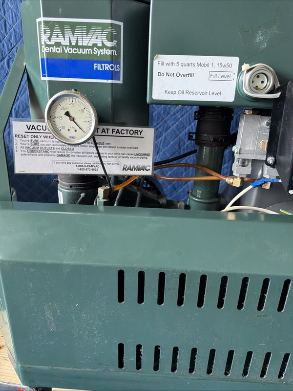 RAMVAC BISON 3 DENTAL VACUUM PUMP 230V 1PH TESTED gallery