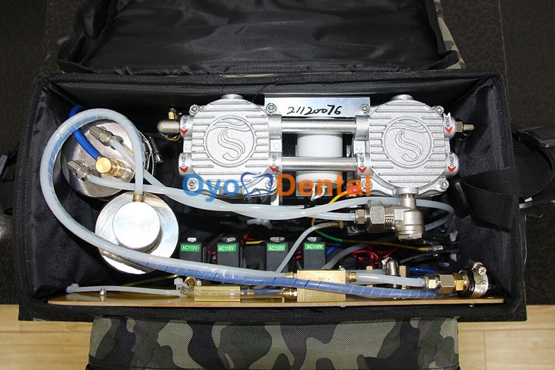 Portable MobileDental Unit Backpack Bag Suitcase +Air Compressor + Suction BD401 gallery