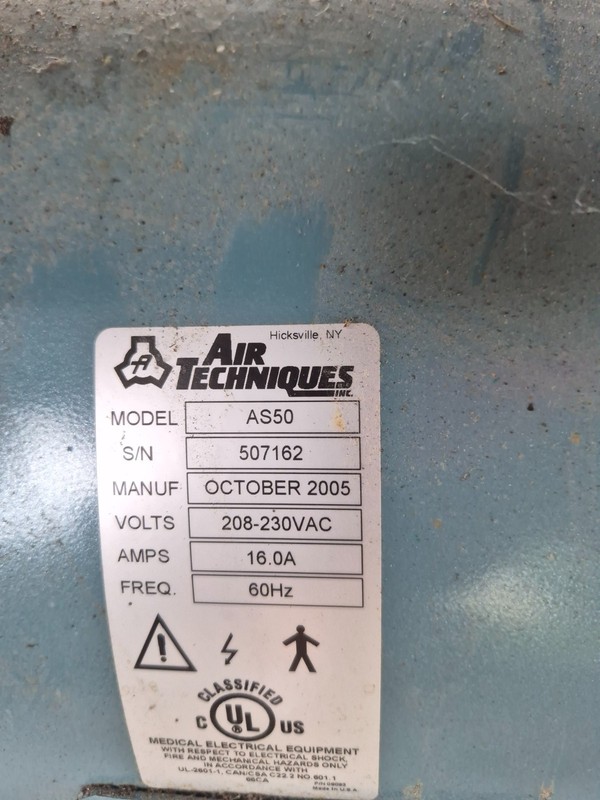 Air Techniques Airstar 50 AS50M Dental Air Compressor Unit 220v 2012 gallery