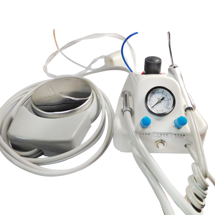 4-Hole Portable Dental Handpiece Compressor Turbine Unit 3 Way Air Water Syringe gallery