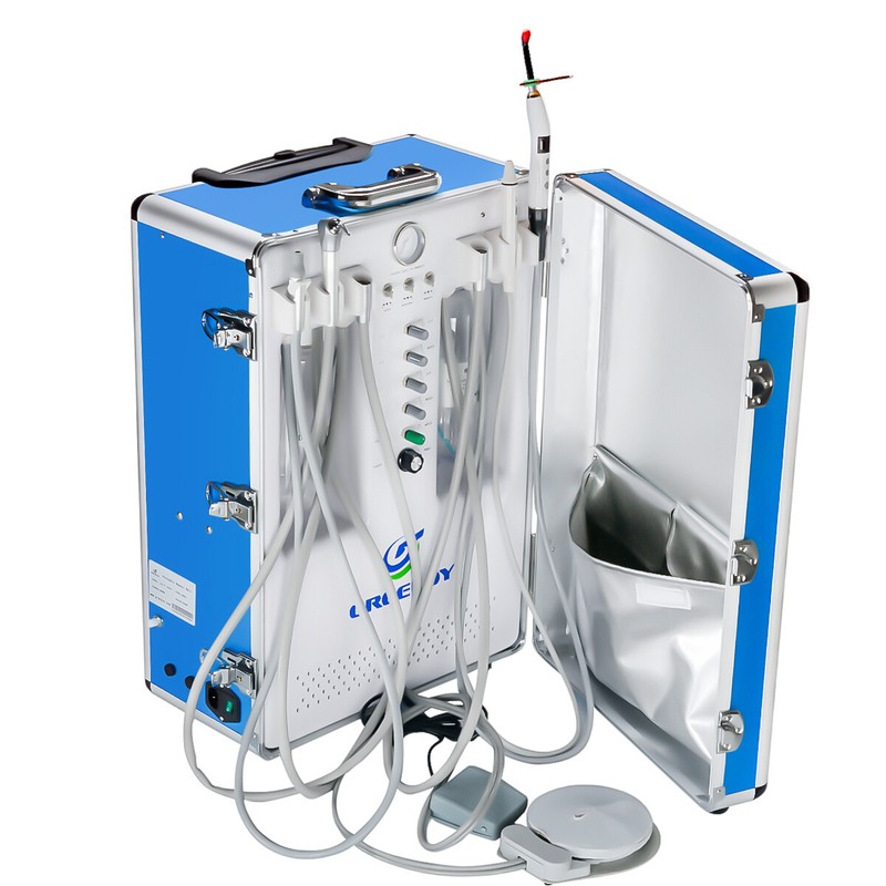 Greeloy 600W GU-P206S Dental Unit Air Compressor & Curing light & Scaler 2H USA