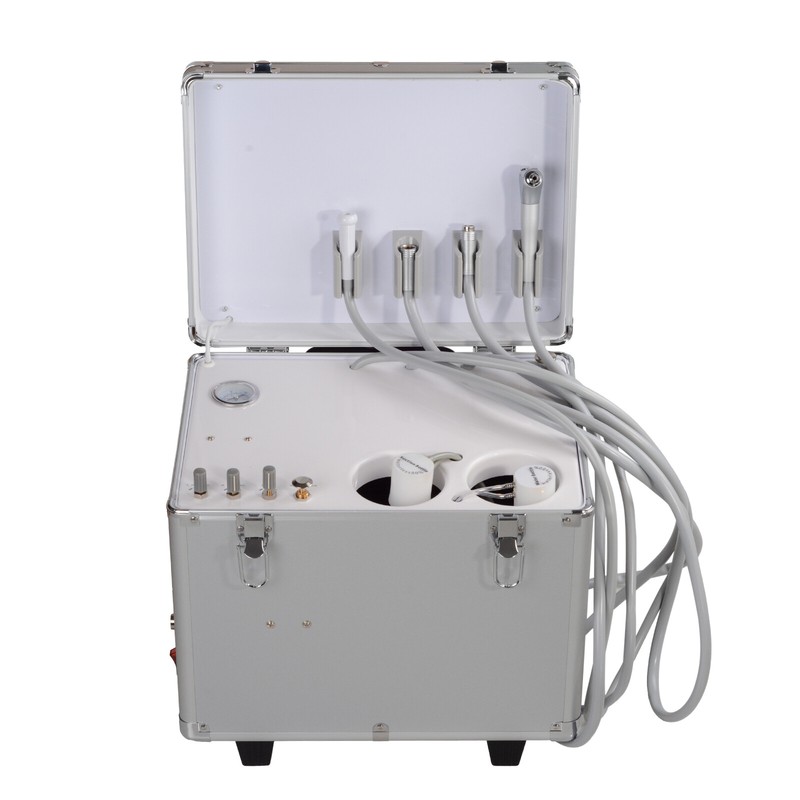 Portable Dental Unit with Air Compressor Surgery Turbine Unit 3 Way-Springe 4H