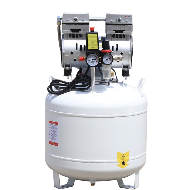 40L Dental Medical Air Compressor 110V Silent Air Compressor Oilless 115PSI gallery