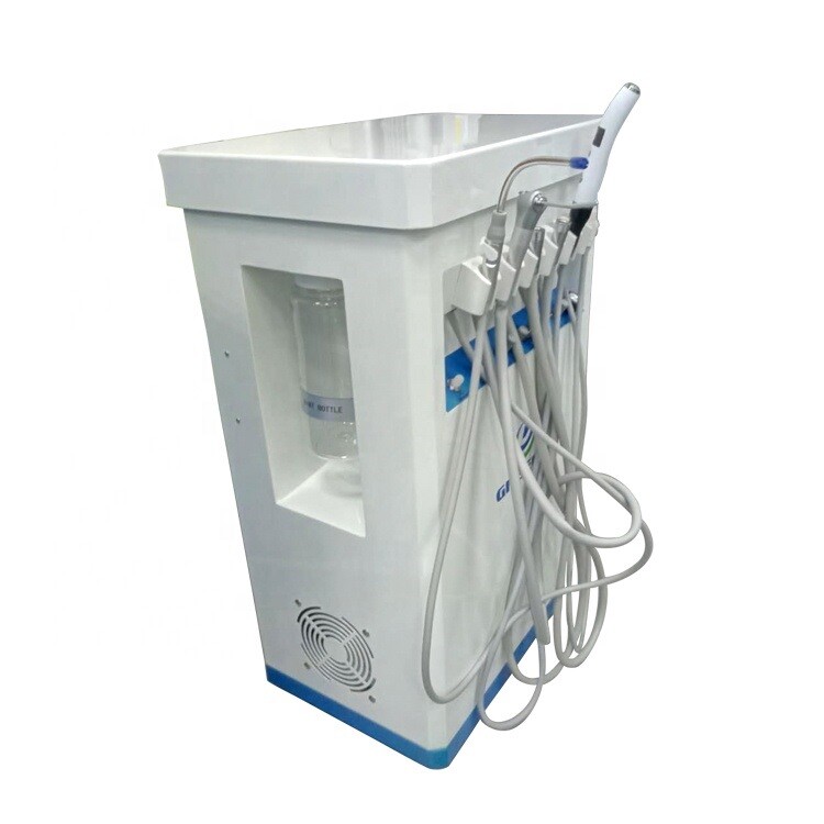 Dental Portable Treatment Unit Air Compressor GU-P209+Scaler LED Curing Light 2H gallery
