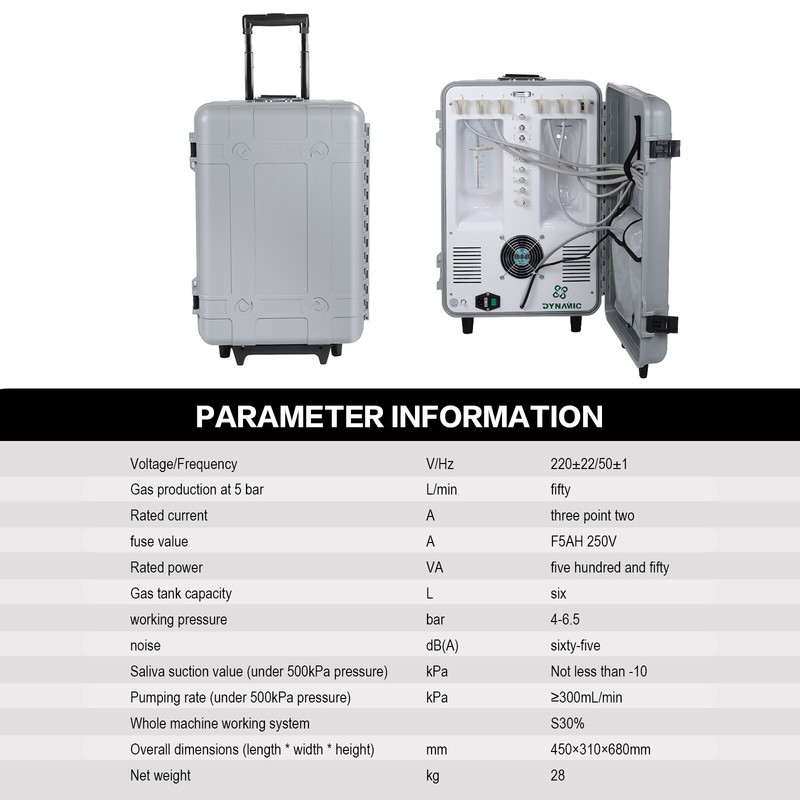 Portable Dental Unit w/ Air Comopressor DU893+Curing Light+Ultrasonic Scaler 4H gallery