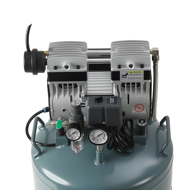 40L Portable Dental Air Compressor Oil Free Silent Air Pump 800W Air Tank Motor gallery