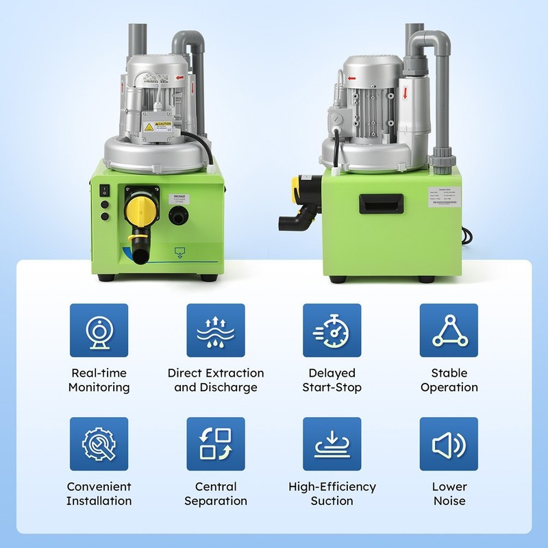 1100W Portable Dental Suction Unit Vacuum Pump 600L/min for Dental Chairs gallery