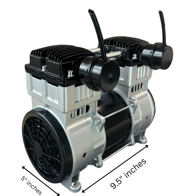 SMTmax SL-1280 Compressor Motor Oil Free 1.25HP Dental Lab 110V gallery