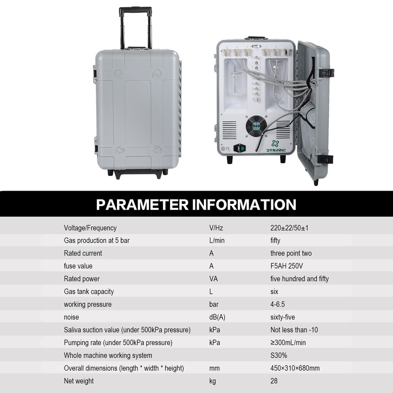 Dynamic Portable Dental Unit DU893 Mobile Therapy Machine with Air Compressor 2H gallery